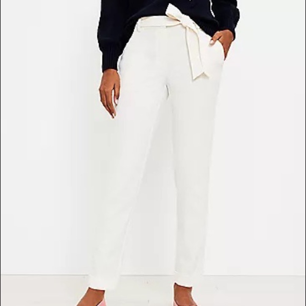 Anne Taylor Tie Waist Pull on Pants